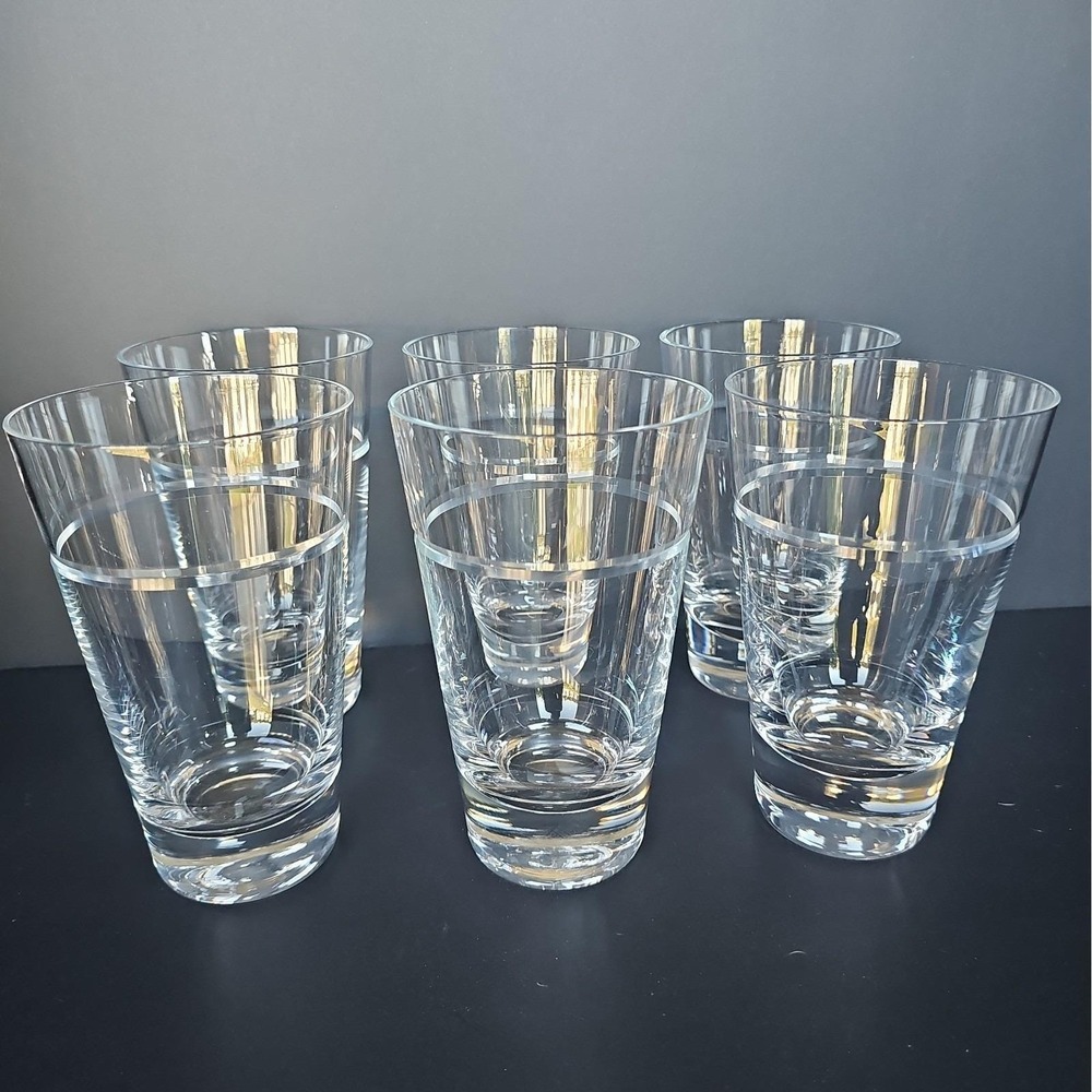 Crate & Barrel Callaway Highball Glasses - Set of 6 - EUC - R5
